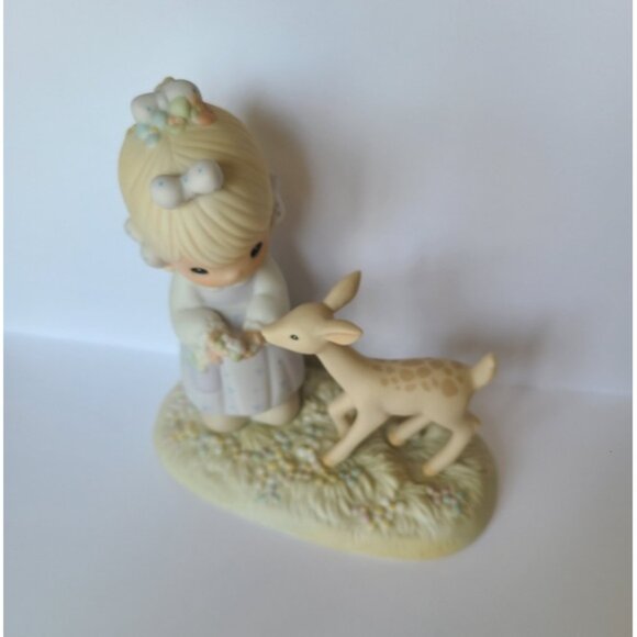 Vintage Precious Moments To My Deer Friend Collectible Porcelain Figurine - Picture 4 of 8